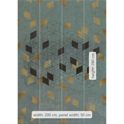 Φωτοταπετσαρία Τοίχου KOMAR "Plaqué Or" σειρά "ΙΝΚ" 200x280cm INX4-049