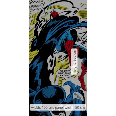 Φωτοταπετσαρία Τοίχου KOMAR "Spider-Man Retro Comic" σειρά "INTO ADVENTURE" 100x200cm IADX2-069