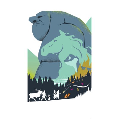 Φωτοταπετσαρία Τοίχου KOMAR "Frozen Adventure" σειρά "INTO ADVENTURE" 150x280cm IADX3-033