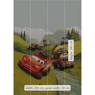 Φωτοταπετσαρία Τοίχου KOMAR "Cars Camping" σειρά "INTO ADVENTURE" 200x280cm IADX4-034