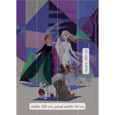 Φωτοταπετσαρία Τοίχου KOMAR "Frozen Abstract Arendelle" σειρά "INTO ADVENTURE" 200x280cm IADX4-059