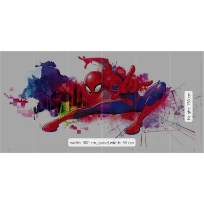 Φωτοταπετσαρία Τοίχου KOMAR "Spider-Man Graffiti Art" σειρά "INTO ADVENTURE" 300x150cm IADX6-082