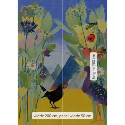 Φωτοταπετσαρία Τοίχου KOMAR "Twittering" σειρά "INTO ADVENTURE" 200x280cm IAX4-0001