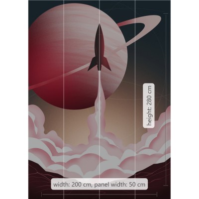 Φωτοταπετσαρία Τοίχου KOMAR "Explore the Universe" σειρά "INTO ADVENTURE" 200x280cm IAX4-0018