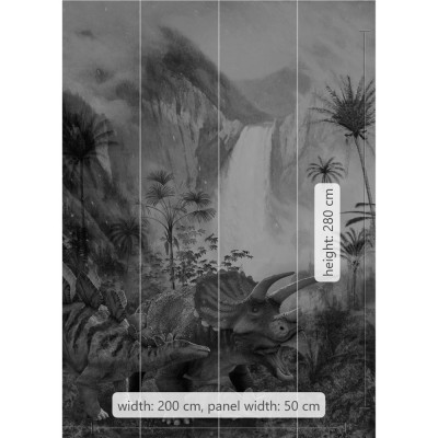 Φωτοταπετσαρία Τοίχου KOMAR "Jurassic Waterfall" σειρά "INTO ADVENTURE" 200x280cm IAX4-0020