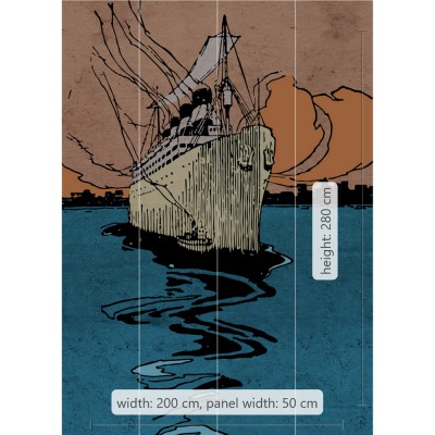 Φωτοταπετσαρία Τοίχου KOMAR "La Nave" σειρά "INTO ADVENTURE" 200x280cm IAX4-0023