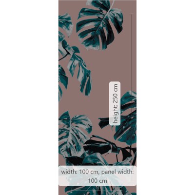 Φωτοταπετσαρία Τοίχου KOMAR "Monstera Rosé" σειρά "PURE BOUTIQUE" 100x250cm P016B-VD1