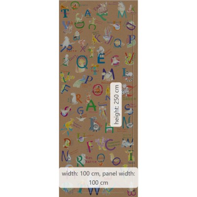 Φωτοταπετσαρία Τοίχου KOMAR "Animals A-Z" σειρά "PURE BOUTIQUE" 100x250cm P036-VD1