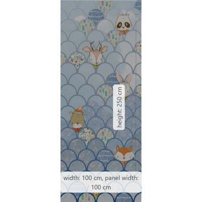 Φωτοταπετσαρία Τοίχου KOMAR "Shelly Bluewave" σειρά "PURE BOUTIQUE" 100x250cm P037B-VD1