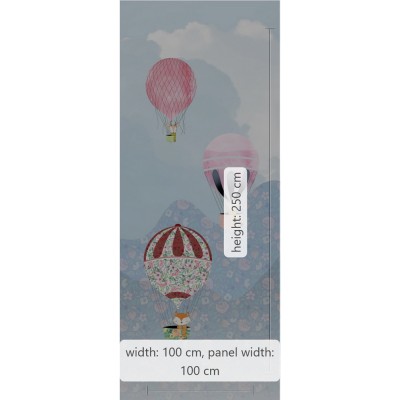 Φωτοταπετσαρία Τοίχου KOMAR "Happy Balloon" σειρά "PURE BOUTIQUE" 100x250cm P038-VD1