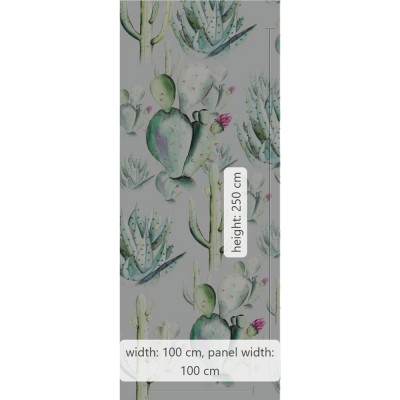 Φωτοταπετσαρία Τοίχου KOMAR "Cactus Grey" σειρά "PURE BOUTIQUE" 100x250cm P045B-VD1