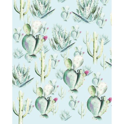 Φωτοταπετσαρία Τοίχου KOMAR "Cactus Blue" σειρά "PURE BOUTIQUE" 200x250cm P045D-VD2