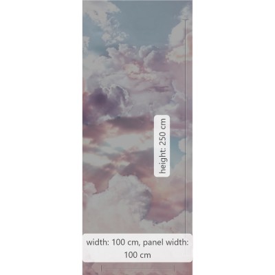 Φωτοταπετσαρία Τοίχου KOMAR "Clouds" σειρά "PURE BOUTIQUE" 100x250cm P6027A-VD1