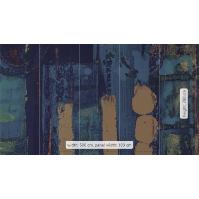 Φωτοταπετσαρία Τοίχου KOMAR "Stems Blooming Blue" σειρά "PURE BOUTIQUE" 500x280cm PRH-0409