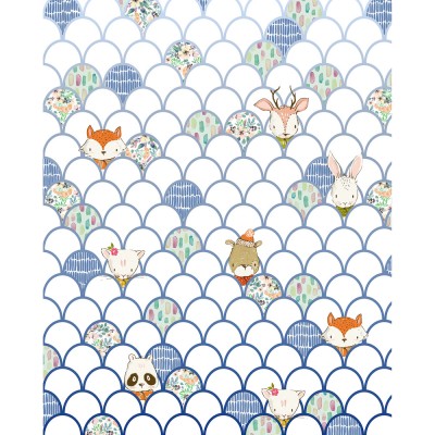 Φωτοταπετσαρία Τοίχου KOMAR "Shelly White" σειρά "PURE BOUTIQUE" 200x250cm P037A-VD2