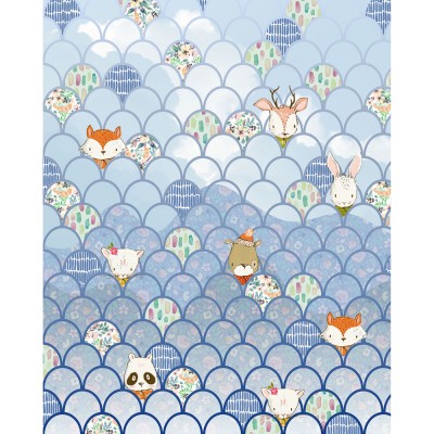 Φωτοταπετσαρία Τοίχου KOMAR "Shelly Bluewave" σειρά "PURE BOUTIQUE" 200x250cm P037B-VD2