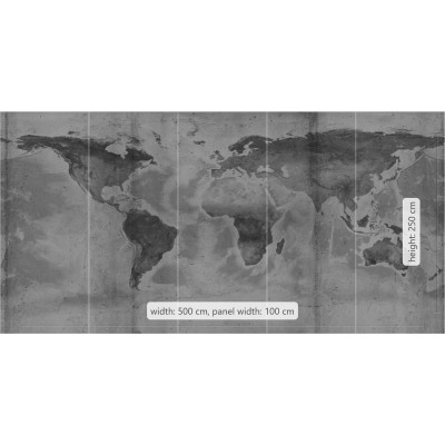 Φωτοταπετσαρία Τοίχου KOMAR  "Concrete World" σειρά "PURE" 500x250cm P039-VD5