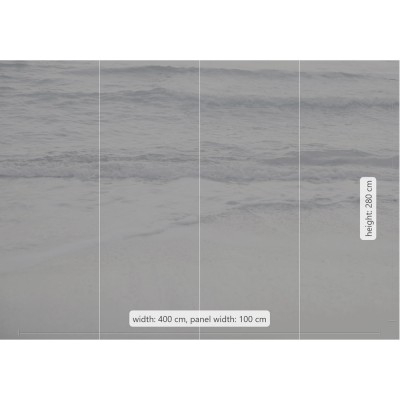 Φωτοταπετσαρία Τοίχου KOMAR "Silver Beach" σειρά "RAW" 400x280cm R4-047