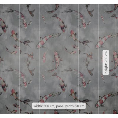 Φωτοταπετσαρία Τοίχου KOMAR "Koi" σειρά "RAW" 300x280cm RSX6-001