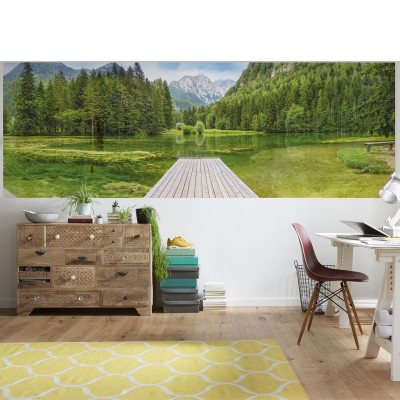 Φωτοταπετσαρία τοίχου Komar 4-538 Green Lake 3.68m x  1.27m