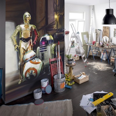Φωτοταπετσαρία τοίχου Komar 4-447 Star Wars Three Droids 1.84 cm x  2.54 cm