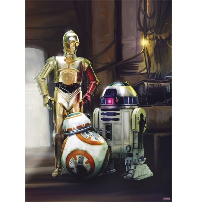 Φωτοταπετσαρία τοίχου Komar 4-447 Star Wars Three Droids 1.84 cm x  2.54 cm