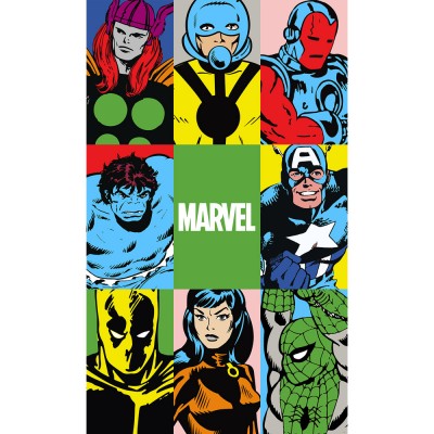 Φωτοταπετσαρία τοίχου KOMAR DX3-151 "Marvel PowerUp Team" σειρά Into Wonderland 150 x 250 cm