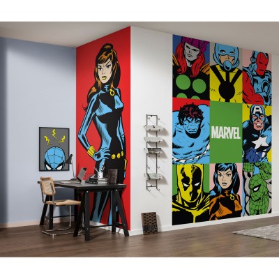 Φωτοταπετσαρία τοίχου KOMAR DX3-151 "Marvel PowerUp Team" σειρά Into Wonderland 150 x 250 cm