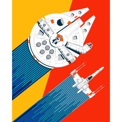 Φωτοταπετσαρία τοίχου KOMAR IADX4-093 "Star Wars Wingman" σειρά Into Wonderland 200 x 250 cm