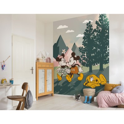 Φωτοταπετσαρία τοίχου KOMAR IADX4-102 "Mickey & Minnie Embrace Nature" σειρά Into Wonderland 200 x 250 cm