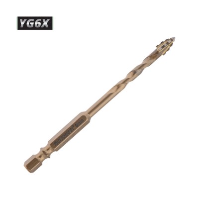 Τρυπάνι Γρανίτη Καρβιδίου με Μύτη YG6X  6×100mm Krausmann TURBO GRANITE AC10762