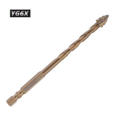 Τρυπάνι Γρανίτη Καρβιδίου με Μύτη YG6X  8×115mm Krausmann TURBO GRANITE AC10764