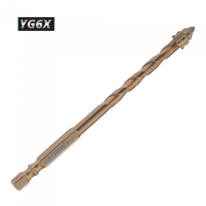 Τρυπάνι Γρανίτη Καρβιδίου με Μύτη YG6X  8×115mm Krausmann TURBO GRANITE AC10764