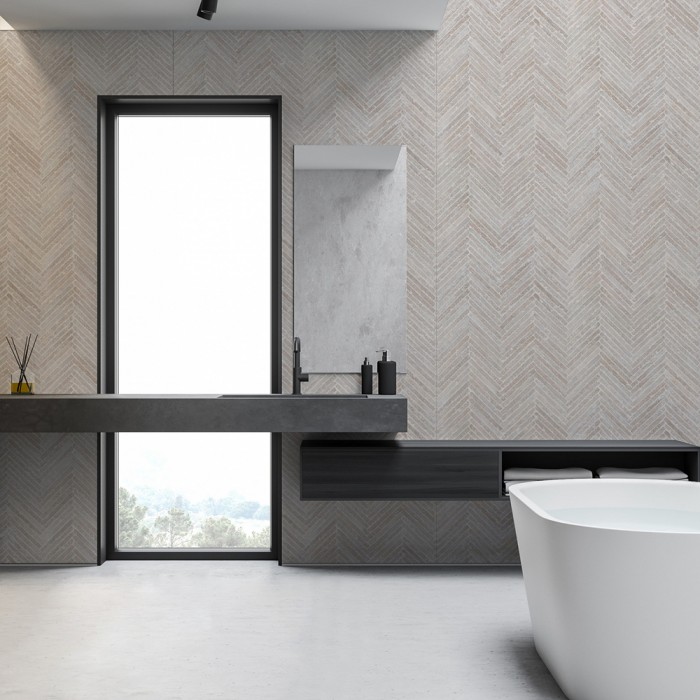 Πάνελ Επένδυσης Τοίχου από Ορυκτό Μάρμαρο 2800x1230x4mm KronoSpan Rocko SPC Wall Panels R130 PT Greige Babylon