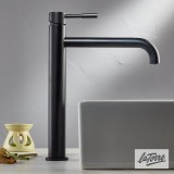 Μπαταρία νιπτήρος επικαθήμενη La Torre New Tech 12507-400 Μαύρο Matt