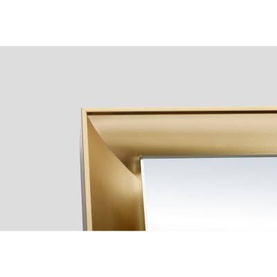 Καθρέφτης Τετράγωνος με Κρυφό Φωτισμό 3LED (Θερμό, Φυσικό Λευκό και Ψυχρό φως) και Ανοξείδωτο Πλαίσιο Χρυσό Ματ 1400x800mm LEDIMEX CALIFORNIA CALI034/140OC