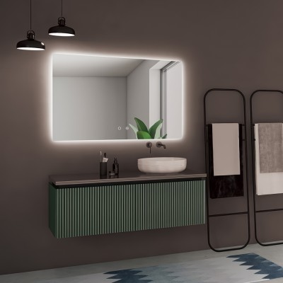 Καθρέφτης Τετράγωνος με Κρυφό Φωτισμό Ψυχρό φως χωρίς Πλαίσιο 600x800mm LEDIMEX ITALIA ITAL007/60