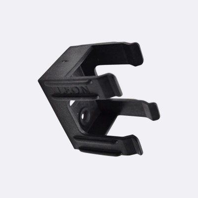 Πιάστρα - Φουρκέτα Μπάζας Ξύλου Μαύρη Leon 20-011BL