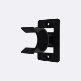 Πιάστρα - Φουρκέτα Διαιρούμενη Μπάζας Ξύλου Μαύρη Leon 20-032BL