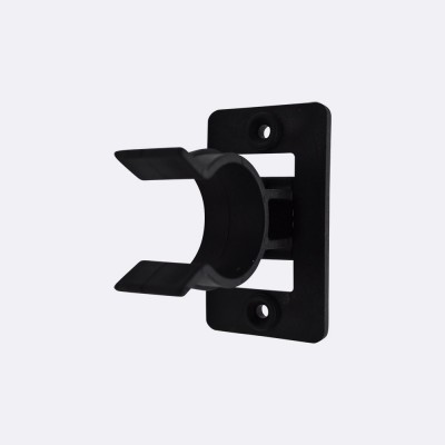 Πιάστρα - Φουρκέτα Διαιρούμενη Μπάζας Ξύλου Μαύρη Leon 20-032BL