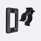 Πιάστρα - Φουρκέτα Διαιρούμενη Μπάζας Ξύλου Μαύρη Leon 20-032BL