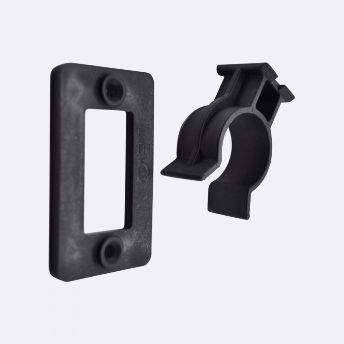 Πιάστρα - Φουρκέτα Διαιρούμενη Μπάζας Ξύλου Μαύρη Leon 20-032BL