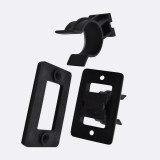 Πιάστρα - Φουρκέτα Διαιρούμενη Μπάζας Ξύλου Μαύρη Leon 20-032BL