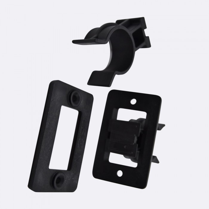 Πιάστρα - Φουρκέτα Διαιρούμενη Μπάζας Ξύλου Μαύρη Leon 20-032BL