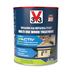 Αστάρι Πρόληψης και Θεραπείας Ξύλου Νερού εσωτερικής & εξωτερικής χρήσης 3V3 Multi Use Wood Treatment Biactiv® 1lt