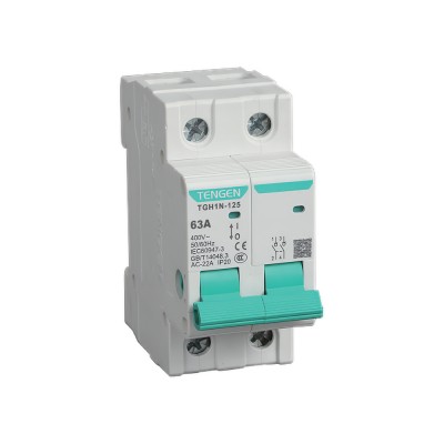 Κεντρικός Διακόπτης 2P 63A 6kA 25mm² max TENGEN 09-00302