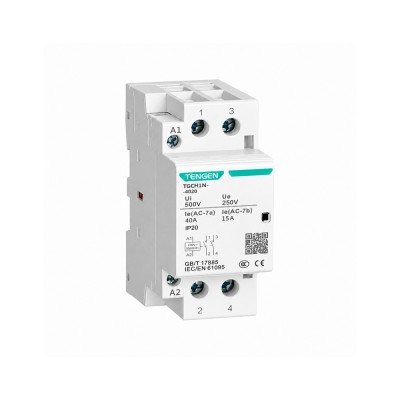 Ρελέ Ισχύος Κλειστού Τύπου 2P 40A 220-240V  TENGEN TGCH1N-4020 09-00521