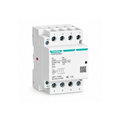 Ρελέ Ισχύος Κλειστού Τύπου 4P 40A 220-240V TENGEN TGCH1N-4040 09-00524