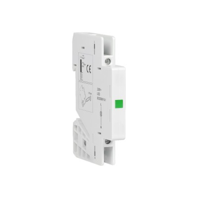 LED Λυχνία Πίνακα Πράσινη 230V 1/2 θέση DIN LINEME 09-00650-13