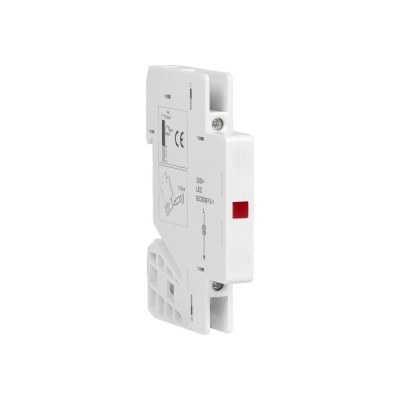 LED Λυχνία Πίνακα Κόκκινη 230V 1/2 θέση DIN LINEME 09-00650-14